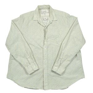 Frank & Eileen Eileen Floral Cotton Button Down Shirt L